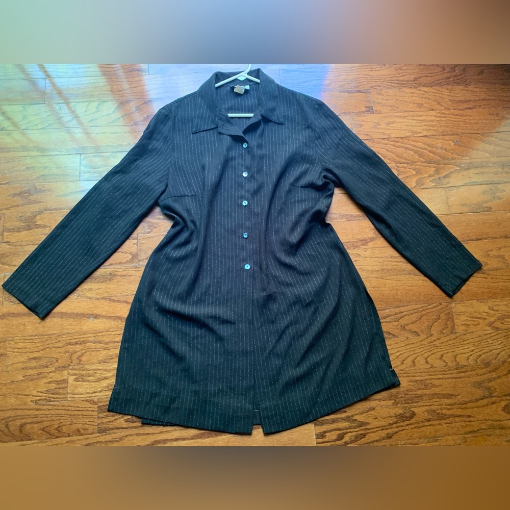 Imagio Black Strip Women’s Shirt Size L